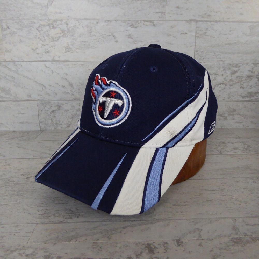 Tennessee Titans NFL Team Apparel Hat Cap Adult Adjustable Blue Reebok Strapback
